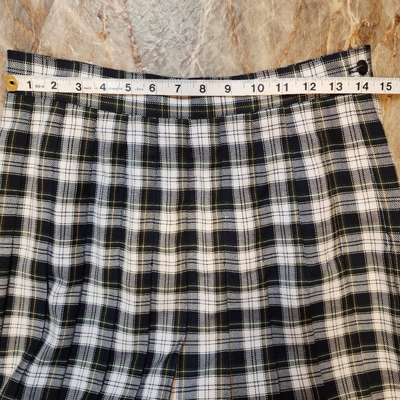 Vintage EUC Renee Adams pleated midi skirt 12 - Picture 5 of 7